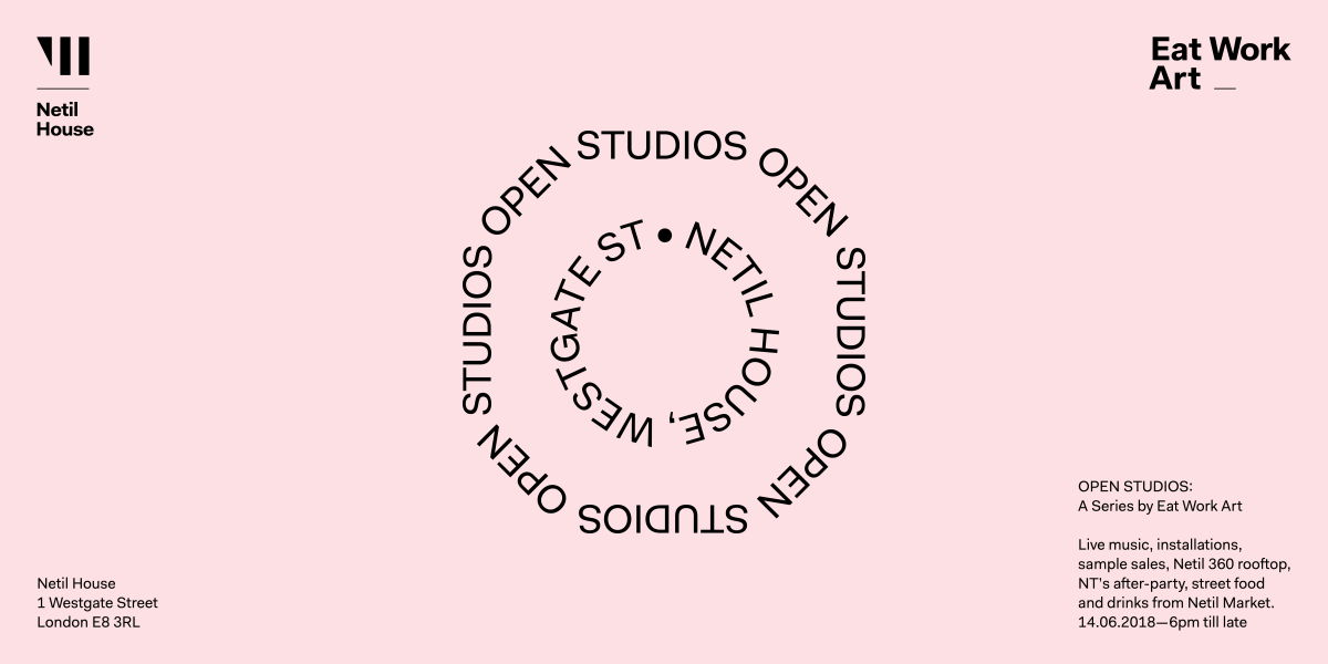 Poster for Netil House Open Studios 2018
