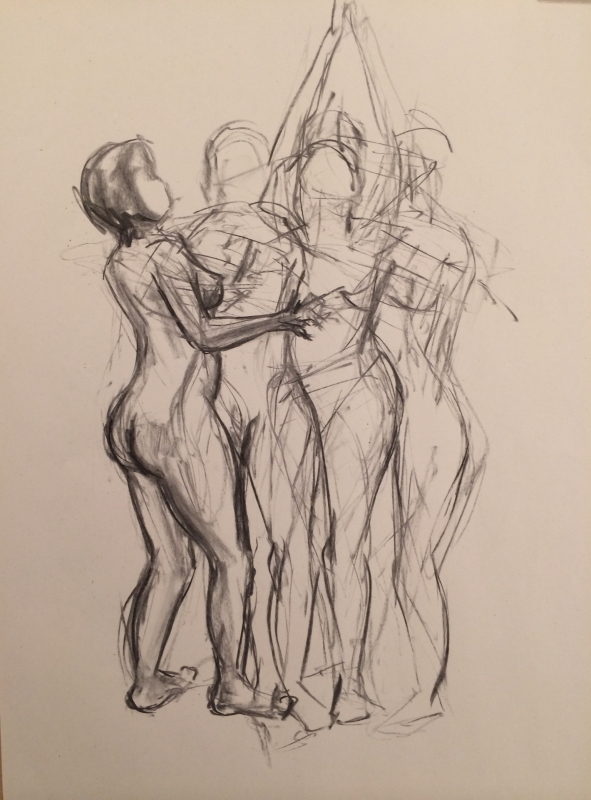 life drawing pencil pen illustration body art human observation workshop class