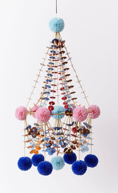 paper craft art chandelier workshop making handmade decoration