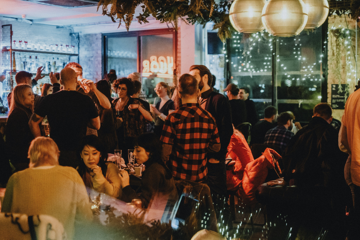 Eat Work Art resident festive celebration at Netil House