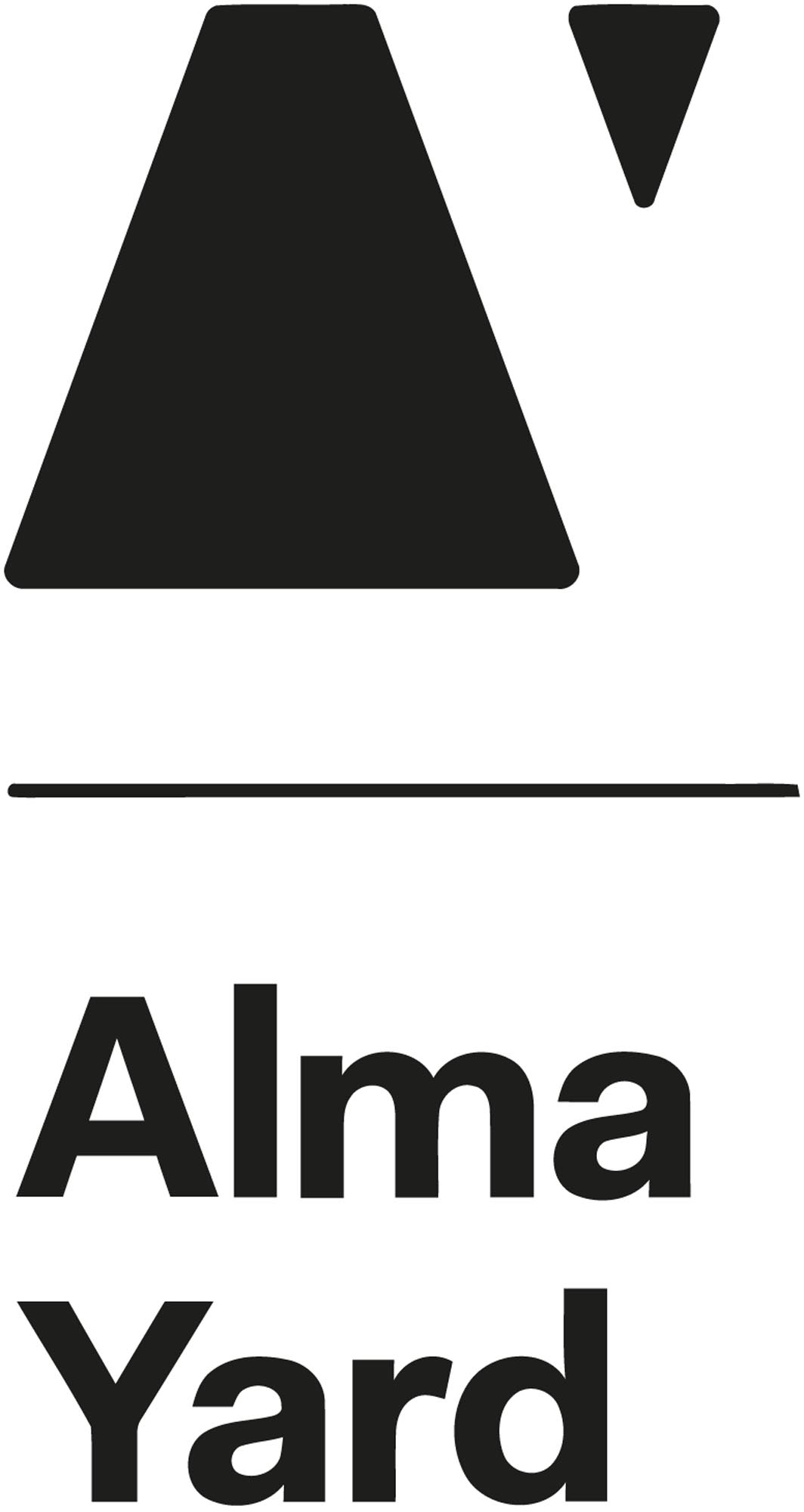 Alma Yard logo black on white